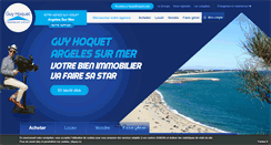 Desktop Screenshot of guyhoquet-immobilier-argeles.com