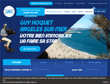 Tablet Screenshot of guyhoquet-immobilier-argeles.com
